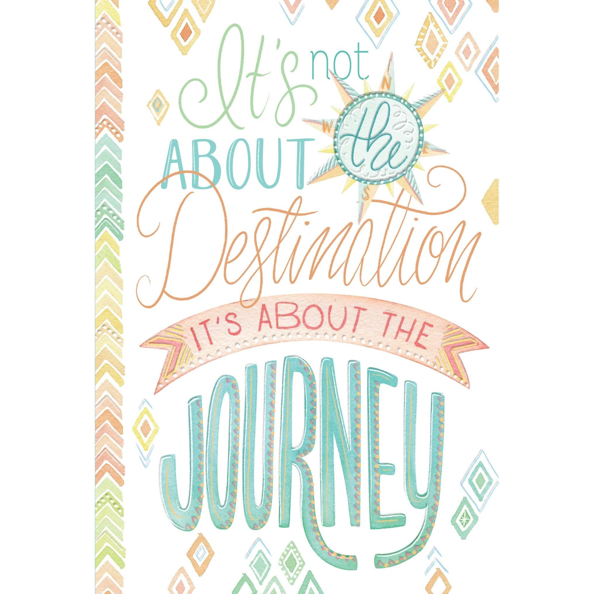 Pictura The Journey Graduation Card for high school graduation with colorful design and celebratory message.